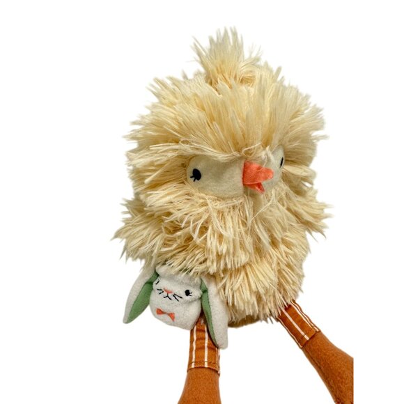 Vtg Hallmark Moptops Chick Plush 13" Stuffed Animal Easter Bunny Satchel - Picture 2 of 6